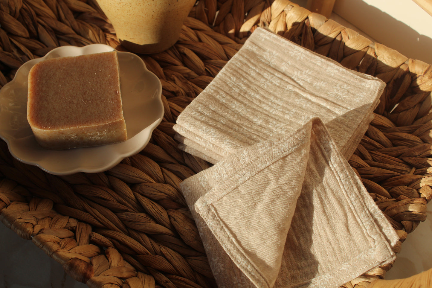 Serviettes visage Dune
