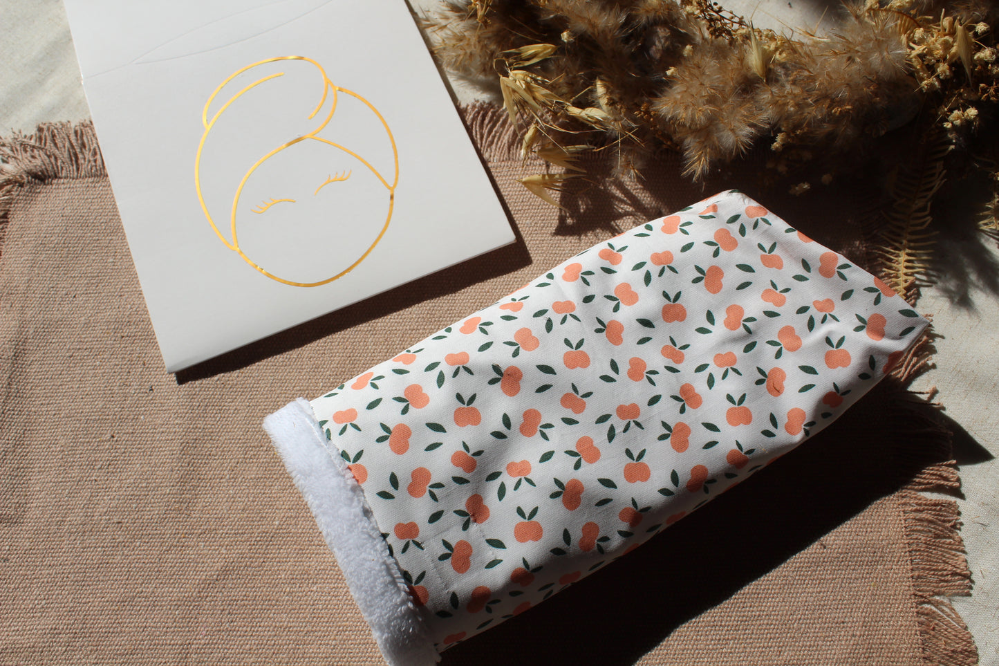 Serviette turban Pêche