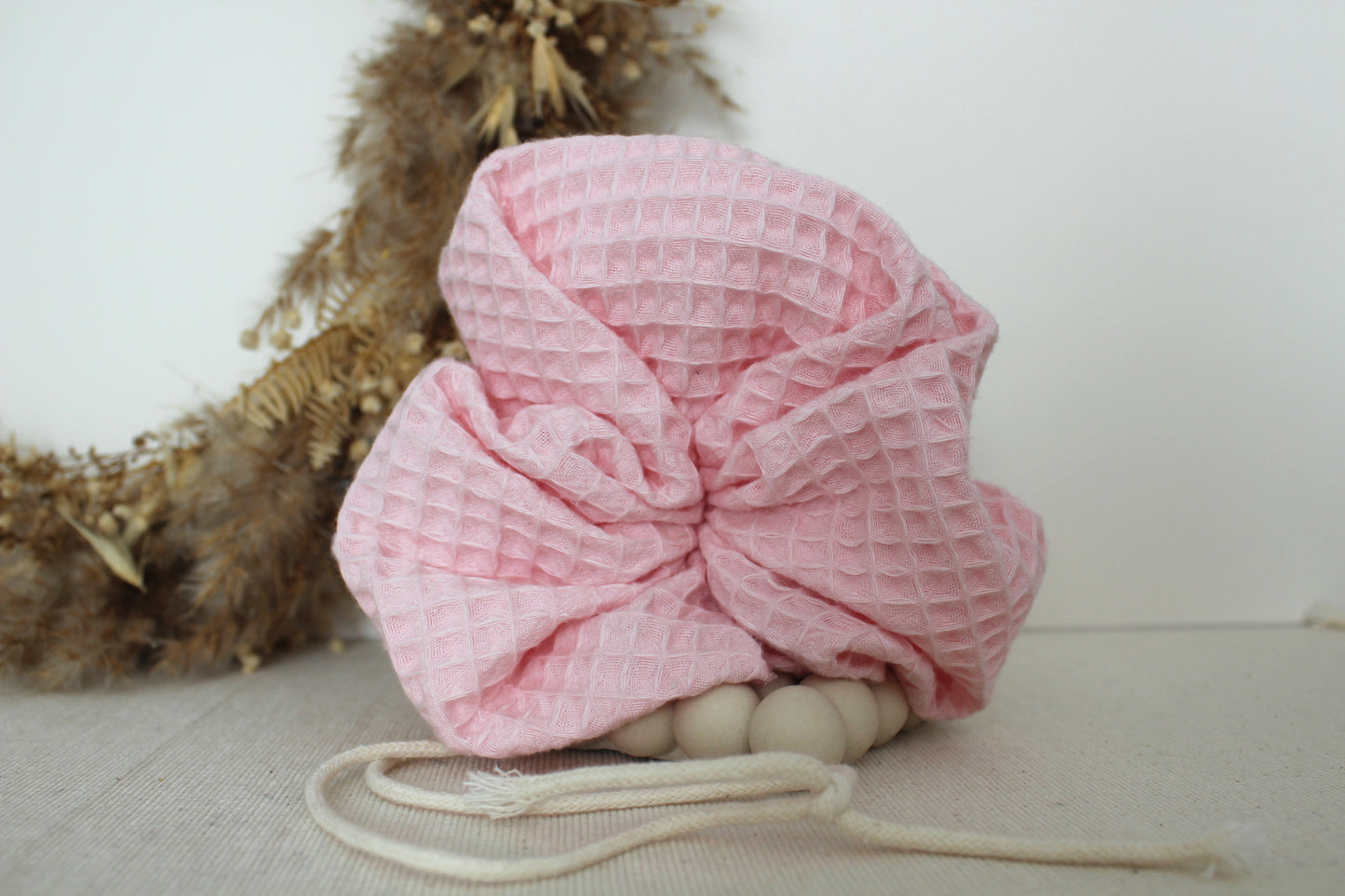 Fleur de douche XXL pêche