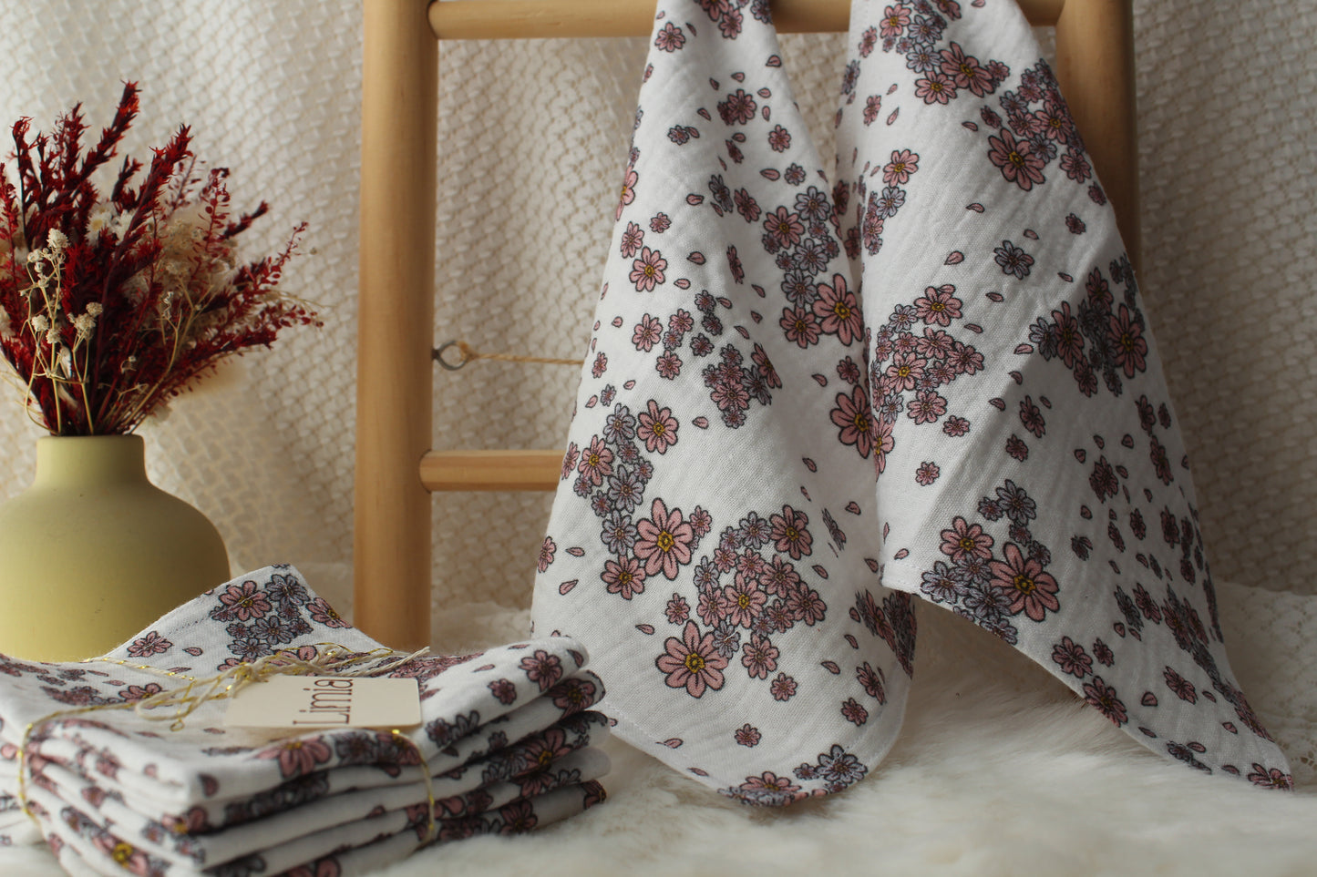 Serviettes visage Rubis