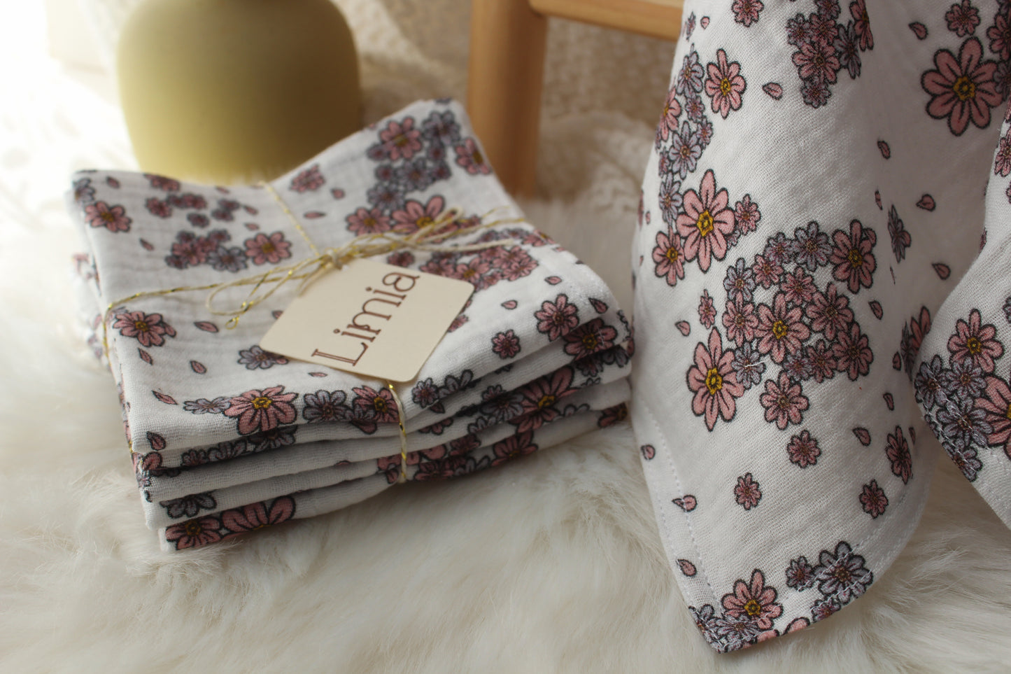 Serviettes visage Rubis